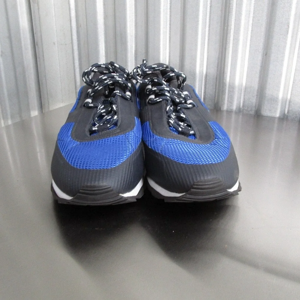 Hugo Boss Mens Blue Black Mesh Leather Suede Sneakers 50455306 Size 43 10